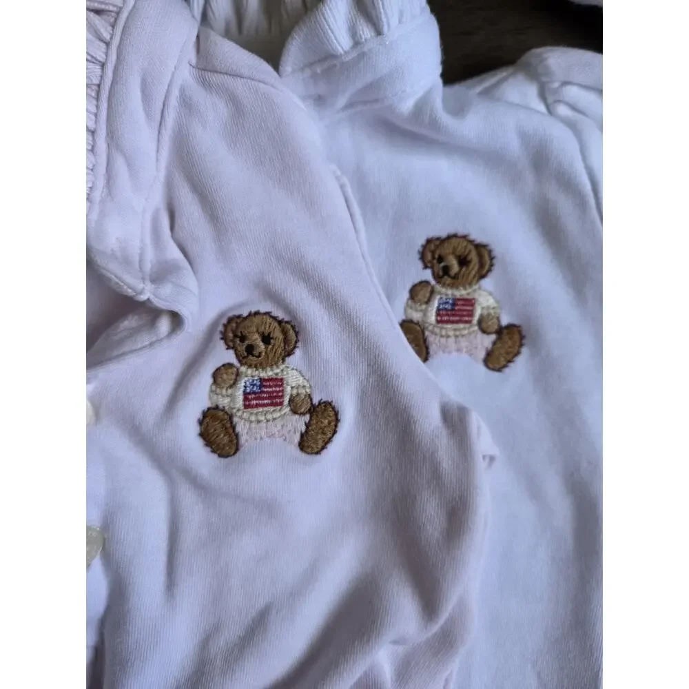 Ralph Lauren Baby Clothing Bundle 32 Pc Polo Bear Sleepers Dresses Hats Lot